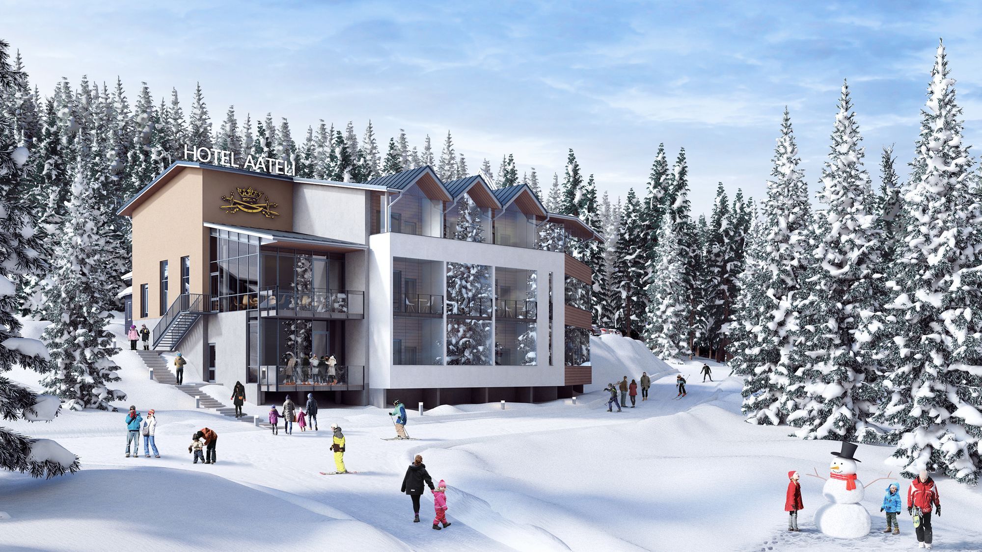 Hotel Aateli Hillside Вуокати Екстериор снимка